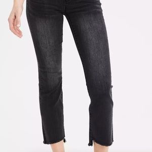 American Eagle High Rise Cropped Flare Jeans